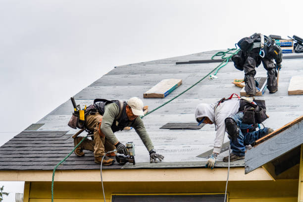 Professional Gutter Installation technician working in Crosby, TX